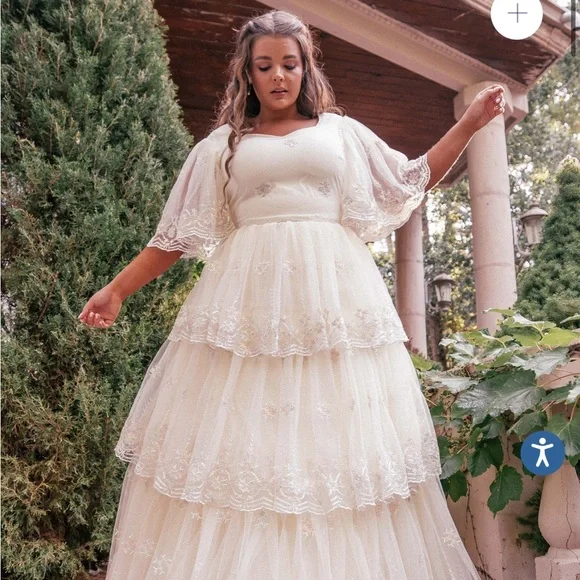 スーツ・フォーマル・ドレス Arobe  Flake Embroidery Tired Dress Arobe Snow Flake Embroidery Tired Dress 【公式通販】